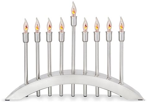 Stainless Steel Hanukkah Menorah 